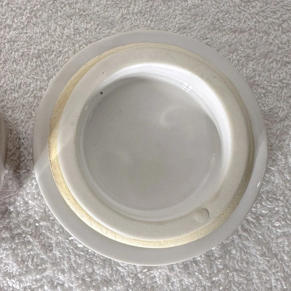 Vintage MCM Apricot 12oz Ceramic Canister Jar  Container - Picture 7 of 12